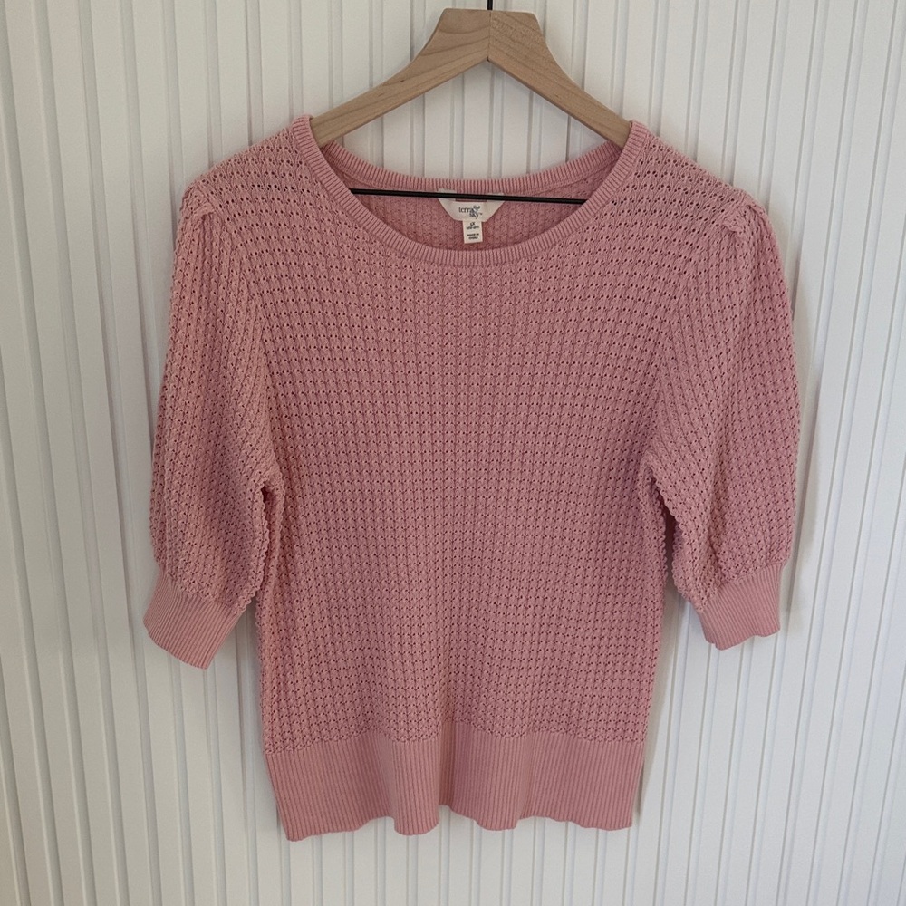 LOFT Pink Textured Women's Sweater